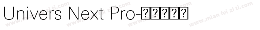 Univers Next Pro字体转换